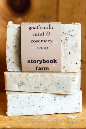 Image of Four Different Goat's Milk Soaps 38% local