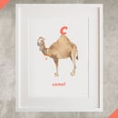 Image of C - Camel Letter Print