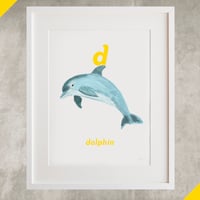 Image 2 of D - Dolphin Letter Print
