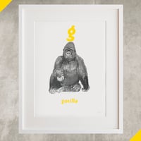 Image 2 of G - Gorilla Letter Print
