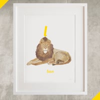 Image 2 of L - Lion Letter Print