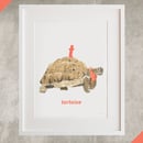 Image of T - Tortoise Letter Print