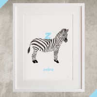 Z - Zebra Letter Print