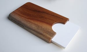 Image of Teak business card holder