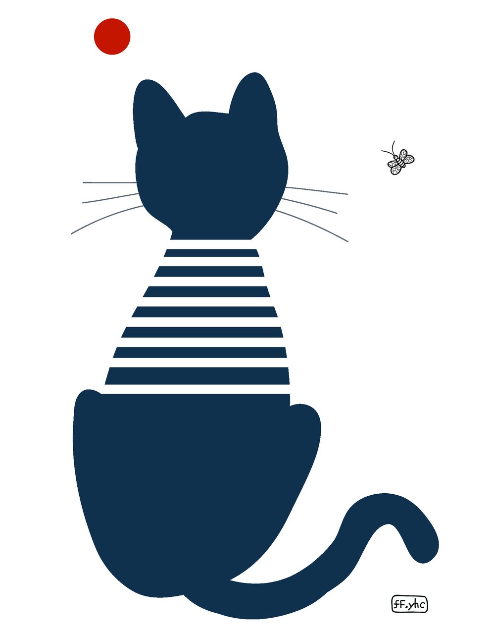 Image of CAT#12 (tee/undie/youth tee/toddler tee/baby onesie/tote bag/pouch/apron/tie/print/framed art)