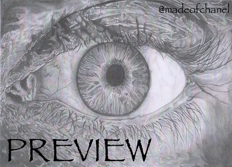 Image of Graphite Eye Print (A3)