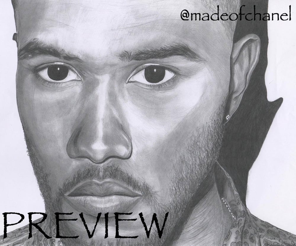 Image of Graphite Frank Ocean Print (A3)