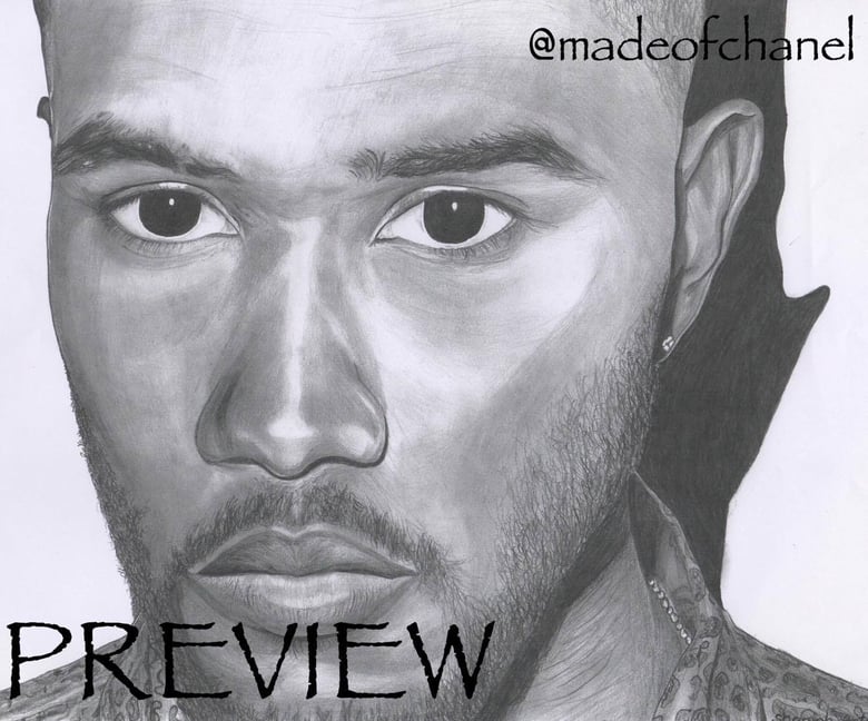 Image of Graphite Frank Ocean Print (A3)