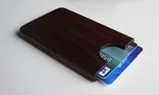 Image of Walnut/Cherry credit/bank card holder