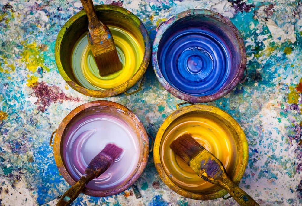 Image of paint pots