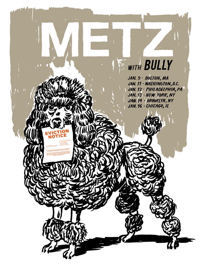 Image of METZ 2016 Tour Poster