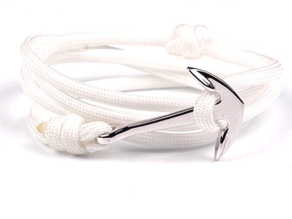 Image of White Anchor Bracelet
