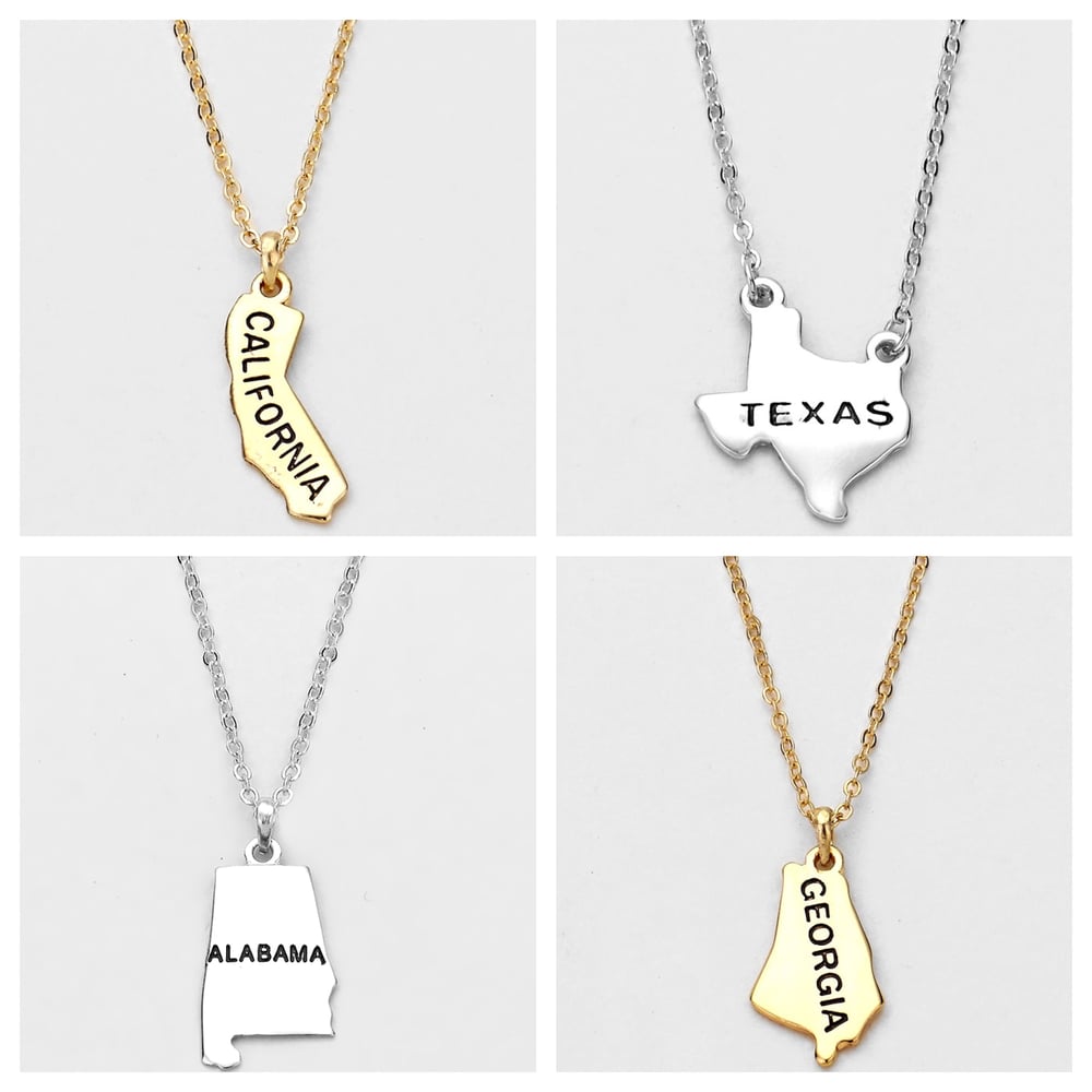 Image of State Charm Necklaces