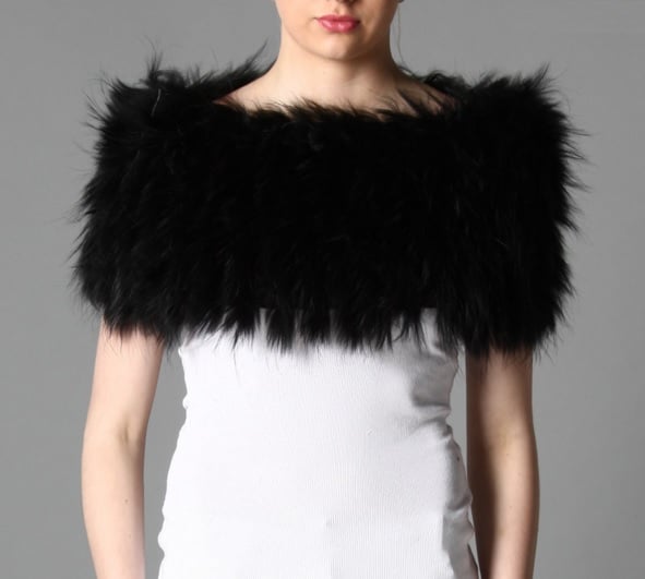 Image of Jayley Black Fox Fur Snood 