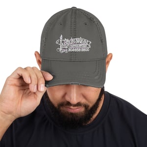 Distressed Dad Hat Imaginarium logo