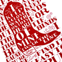 Image 4 of I Walk the Line | Black and red