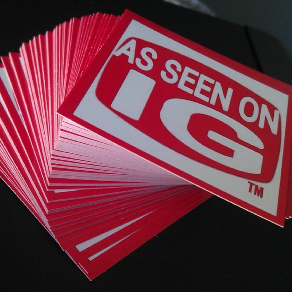 Image of OG Red  As.Seen.On.IG STICKERS 💯 10 x $2.00
