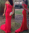 Sexy Red Off Shoulder Sweetheart Long Prom Dresses, Prom Dresses , Prom Gowns