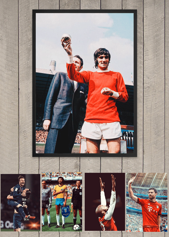 Image of Footballing Legends Collection - Football Poster Prints (A2 or A3)