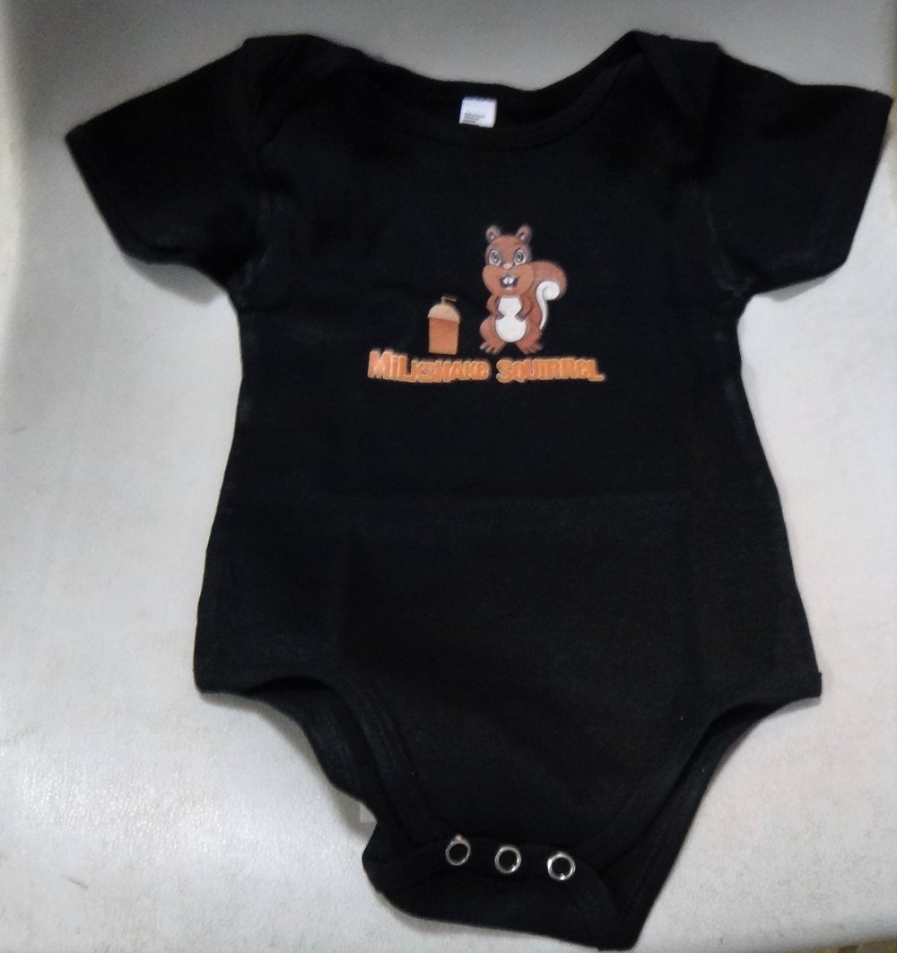 Image of Milkshake Squirrel - # 4001 - Infant Baby Rib Short Sleeve One-Piece
