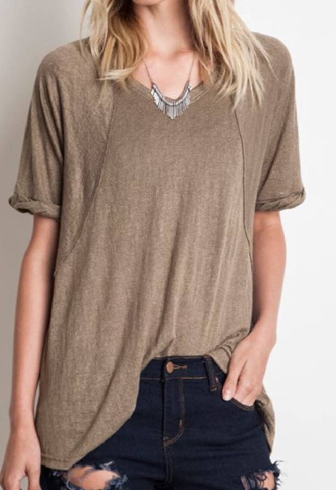 Image of Short Sleeve Umgee Olive Tunic!