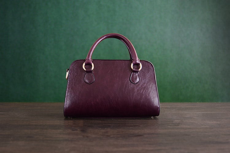 Custom Handmade Vegetable Tanned Italian Leather Women Handbag Tote Bag