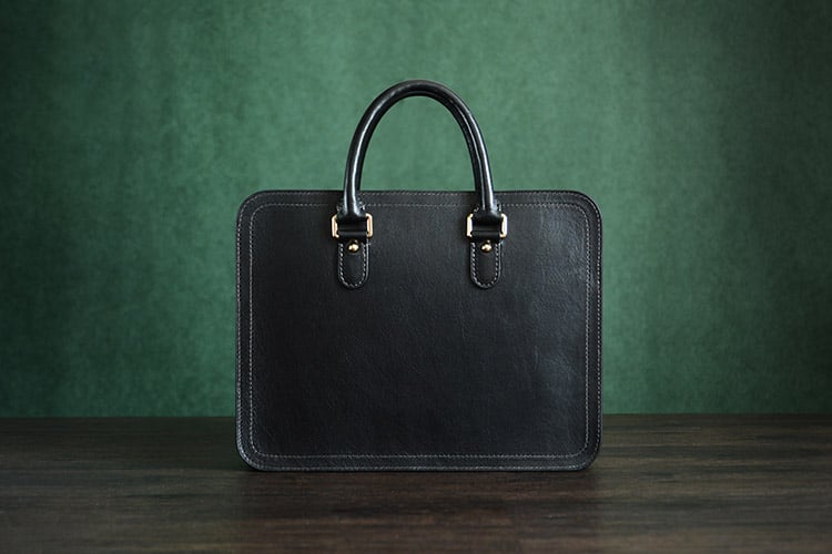 Image of Custom Handmade Vegetable Tanned Italian Leather Briefcase Mens Handbag Business Laptop Bag D046