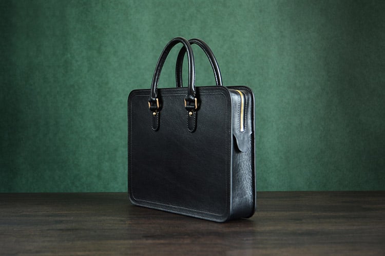 Handmade leather laptop bag discount