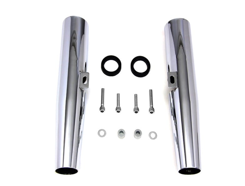 Image of Fork Shrouds for 39mm Front Ends (Available in Black or Chrome)