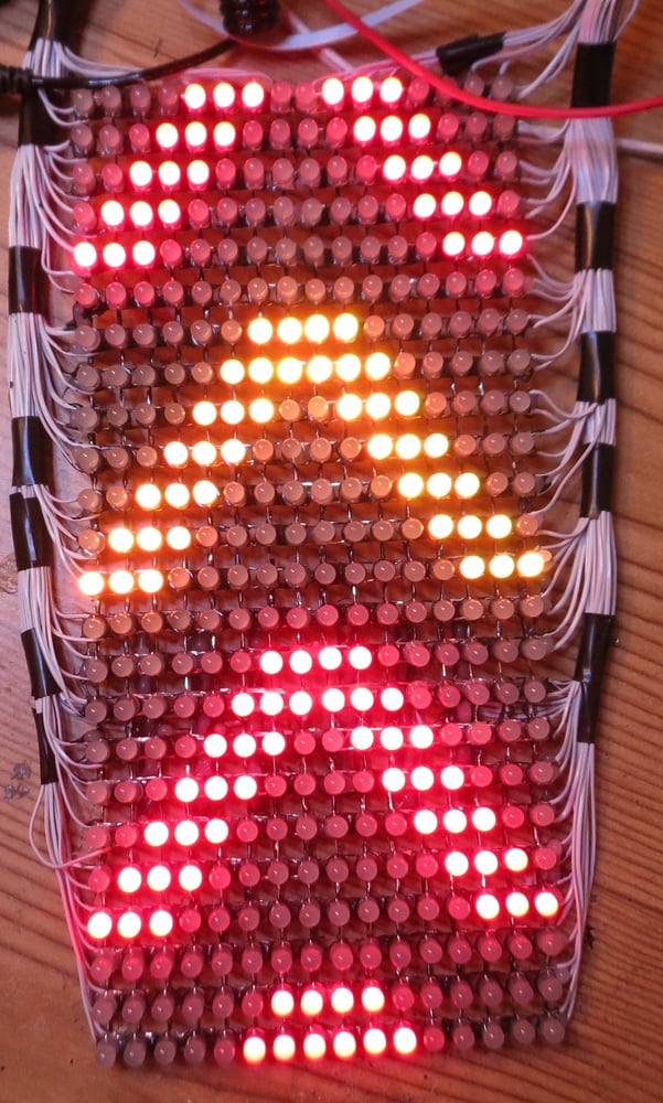 Image of Completed Guy Man Red-Green LED kit