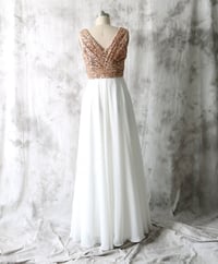 Image 4 of Elegant Chiffon Long Sequins Bridesmaid Dresses, Bridesmaid Dresses 2016