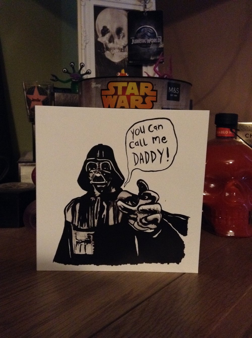 Image of Darth Vader Valentines Card