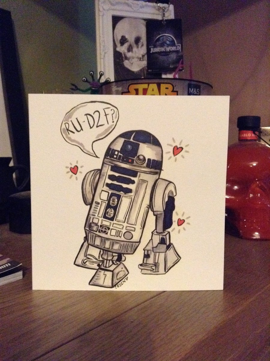 Image of R2-D2 Valentines Card