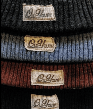 Image of Old Youth Burgendy beanie hat