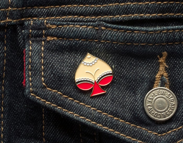 Tom Grunwald — Spade Lapel Pin