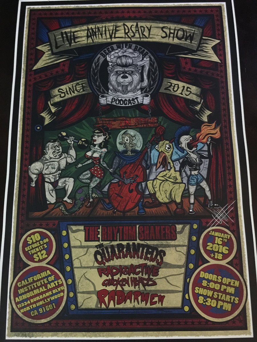 Image of 12 by 18 inch event poster (original art by Olaf Ace)