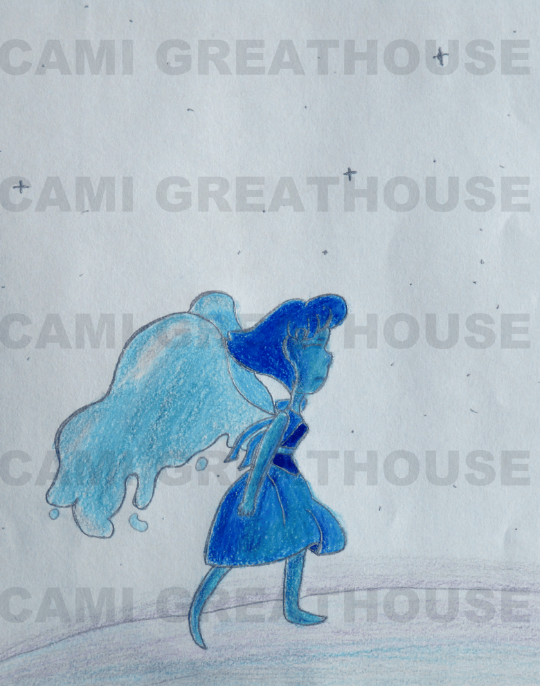 Image of PRINT-Steven Universe fan art Laphis gem- small 5x7