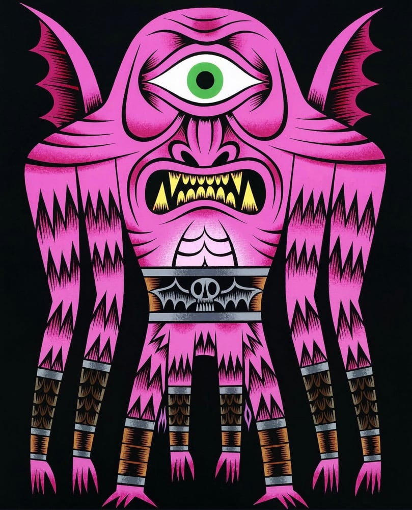 Spiderclops The Magenta Fury original painting