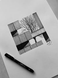 Brutalist Branches (Drawing 1)