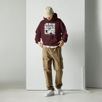Image 5 of Jesus Saved My Life Unisex Hoodie