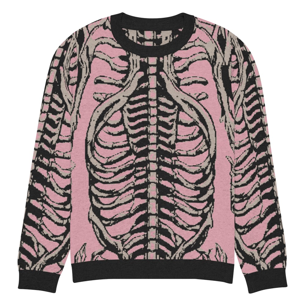 Knitted crew neck sweater