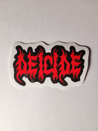 Image 1 of Deicide Band Logo DIE CUT Glossy Finish LAMINATED Vinyl Sticker