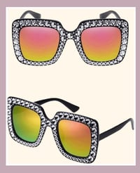 Image 4 of Bling square shape sunglasses 