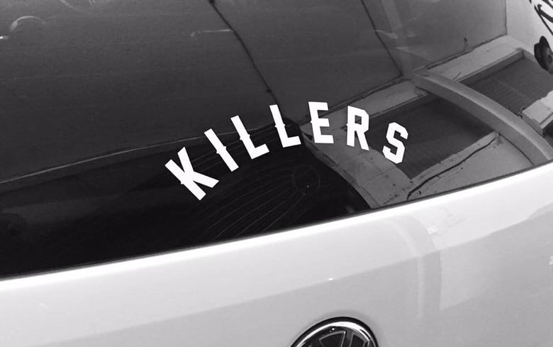 Image of MEDIUM ARCHED KILLERS STICKER
