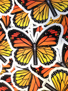 Image of Zipper Butterfly Die Cut Vinyl Sticker