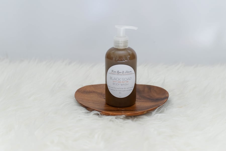 Image of Kate Lynn & Adwoa Black Soap with Shea Butter Body Wash 8oz