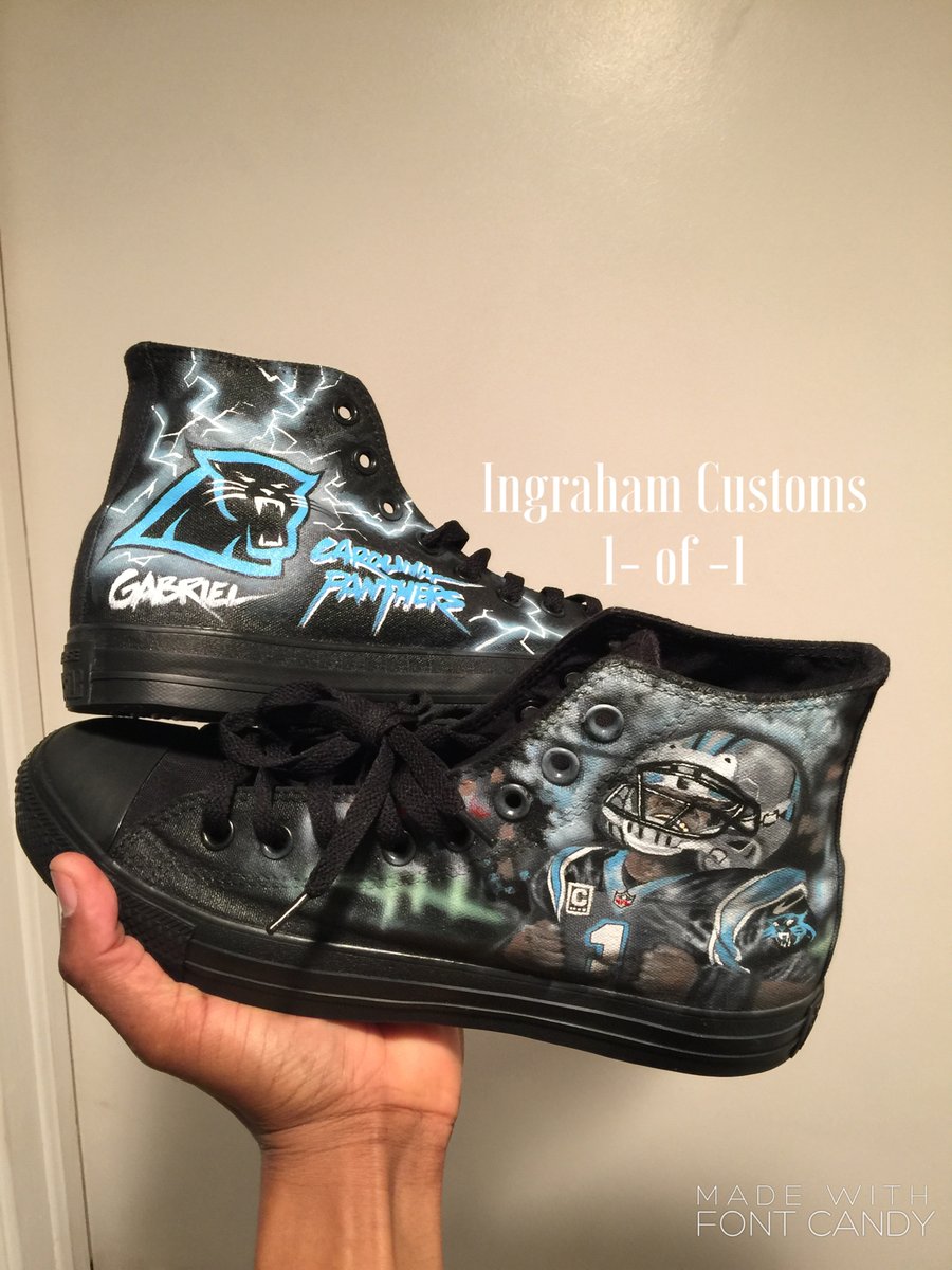 Image of "WEARABLE ART" CUSTOM CONVERSE SNEAKERS