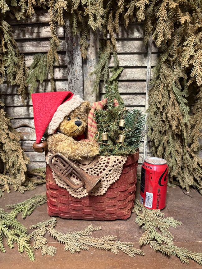 #4....Beary Christmas yuletide basket