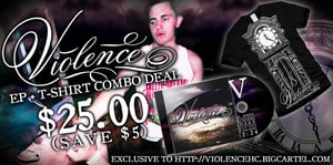 Image of Violence EP+Death Clock Tee