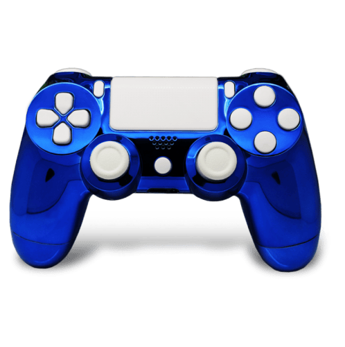 Chrome and White PS4 Controller / Custom Controlz